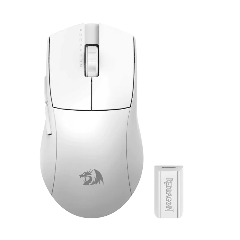 Redragon K1NG M916 PRO 4K Blanc | Sans-fil | 26000 DPI | Gamer
