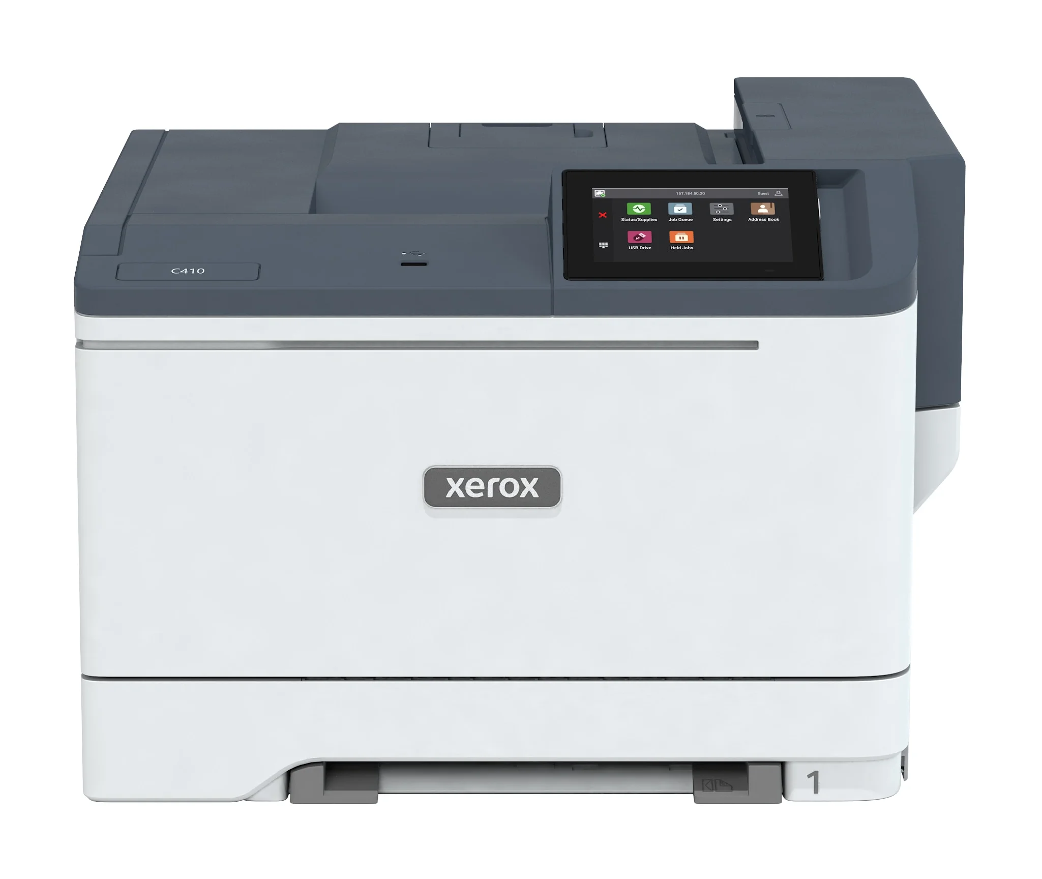 Imprimante laser couleur Xerox C410, vue de face