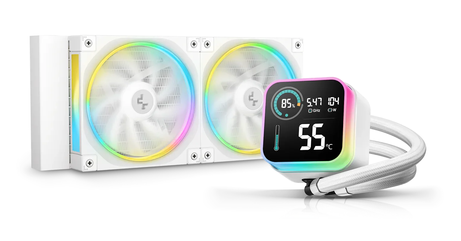 DeepCool LQ240 AIO 240mm Écran Blanc | Tunisie