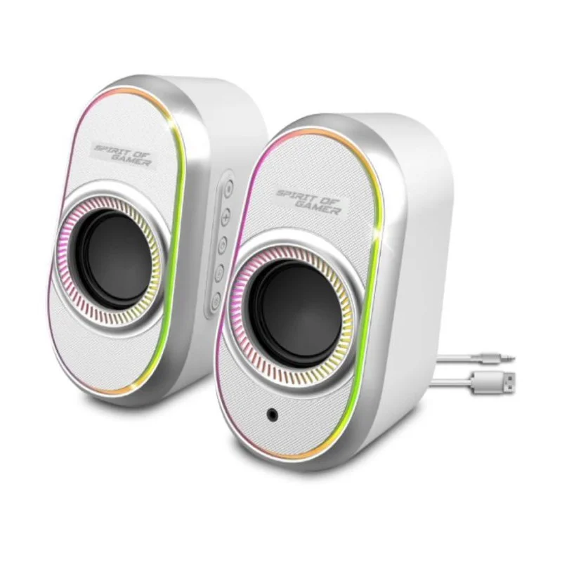 SPIRIT OF GAMER Fanatic 500 6W Kit 2.0 Blanc | Multimédia