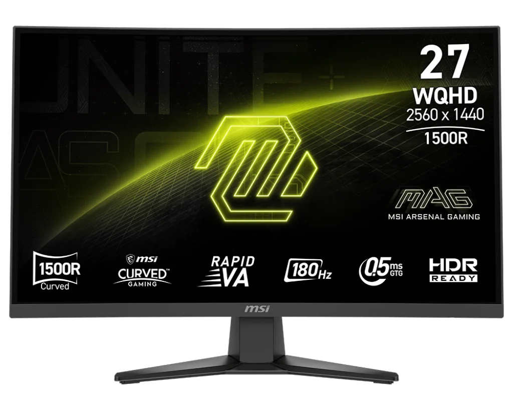 MSI MAG275CQF 27" WQHD | 180Hz Curved VA | Curved Gaming
