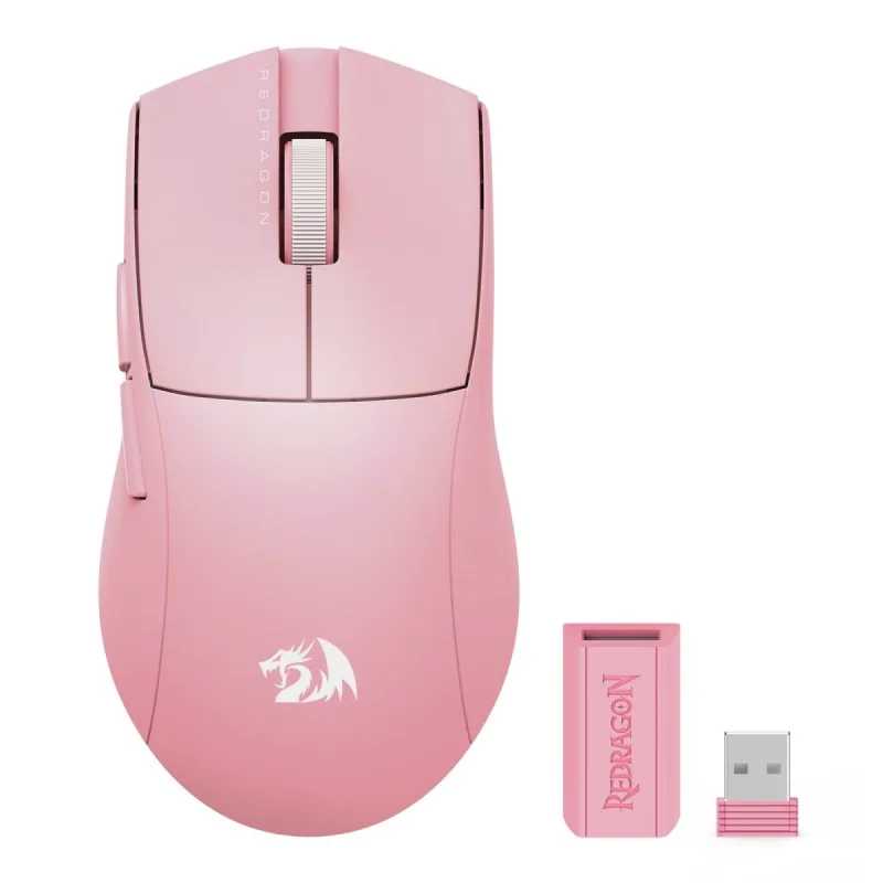Redragon K1NG M916 PRO 1K Rose | Sans-fil | 8000 DPI | Non RGB | Ul...