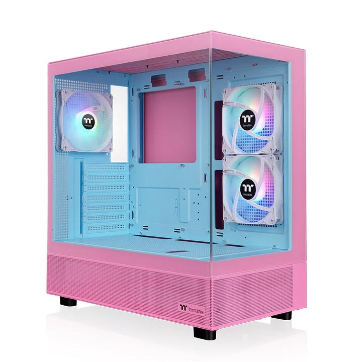 Boîtier PC Thermaltake View 270 Plus TG ARGB Bubble Pink rose avec verre trempé en façade et sur le côté