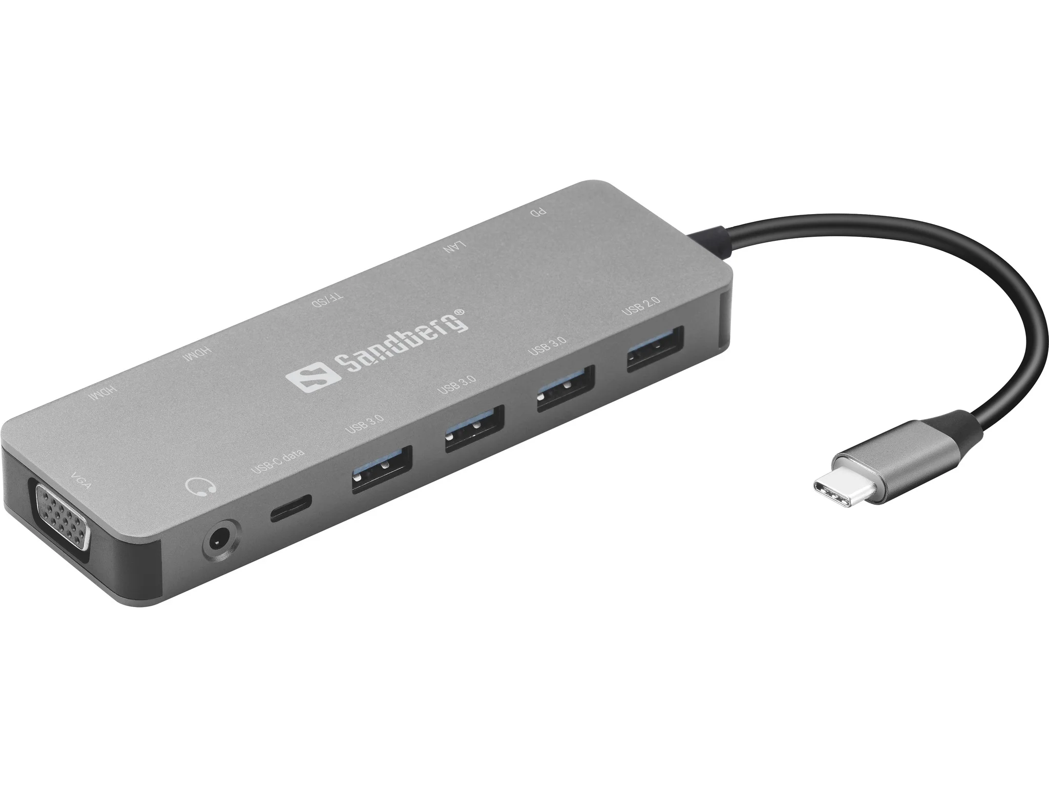 Sandberg Travel Dock USB-C 13-en-1 | LAN Gigabit | Pro