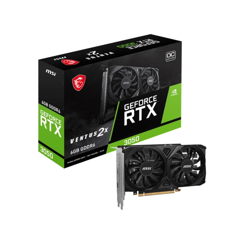 MSI RTX 3050 Ventus 2X 6Go OC | DLSS 1080p