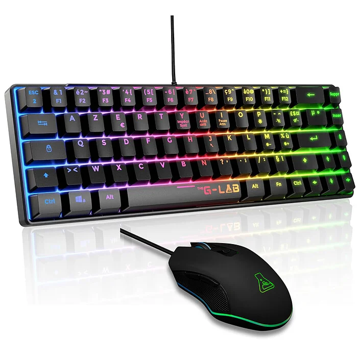 G-Lab Combo Hydro Clavier Souris Noir | Gamer