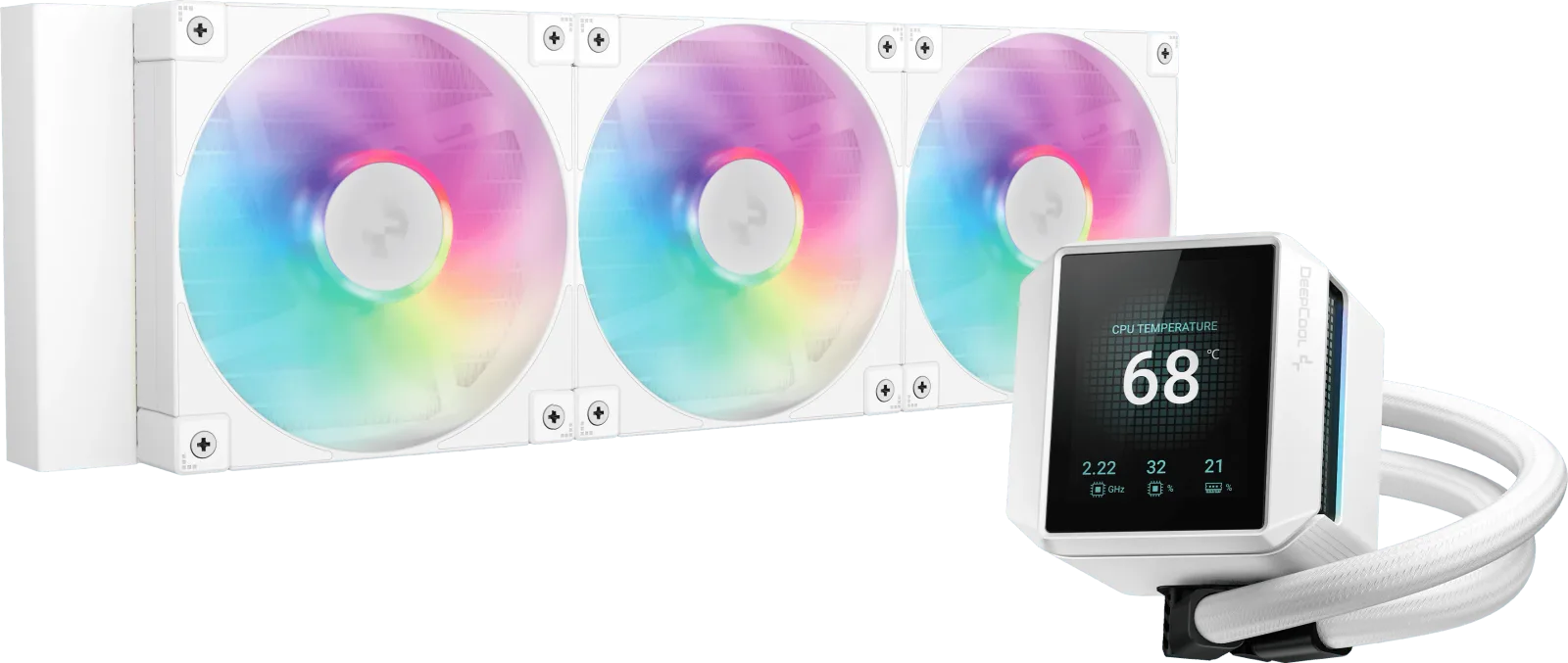 DeepCool Mystique 360 AIO 360mm LCD Blanc | Performance