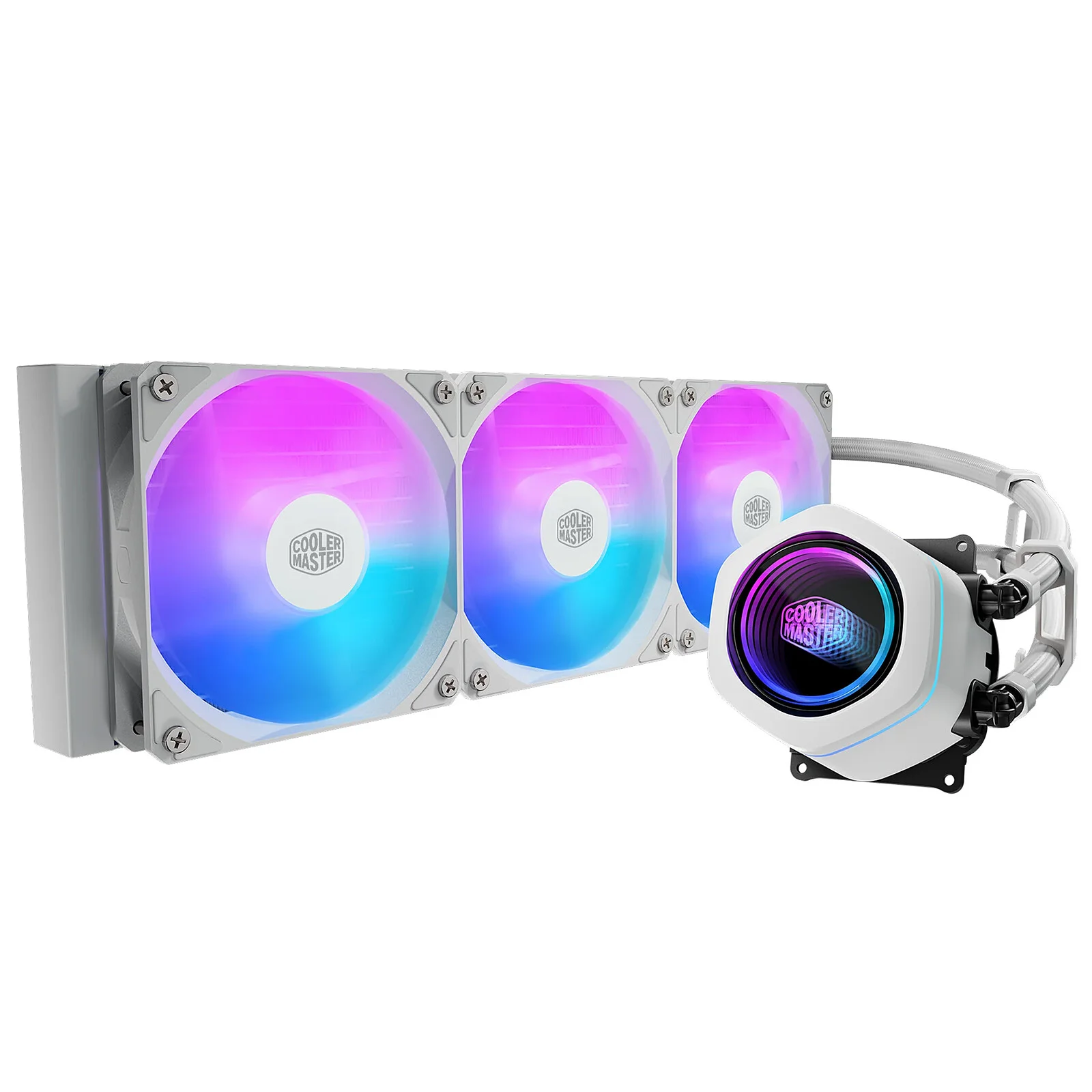 Cooler Master MasterLiquid Core Nex 360 Blanc | ARGB | 3 Ventilateurs