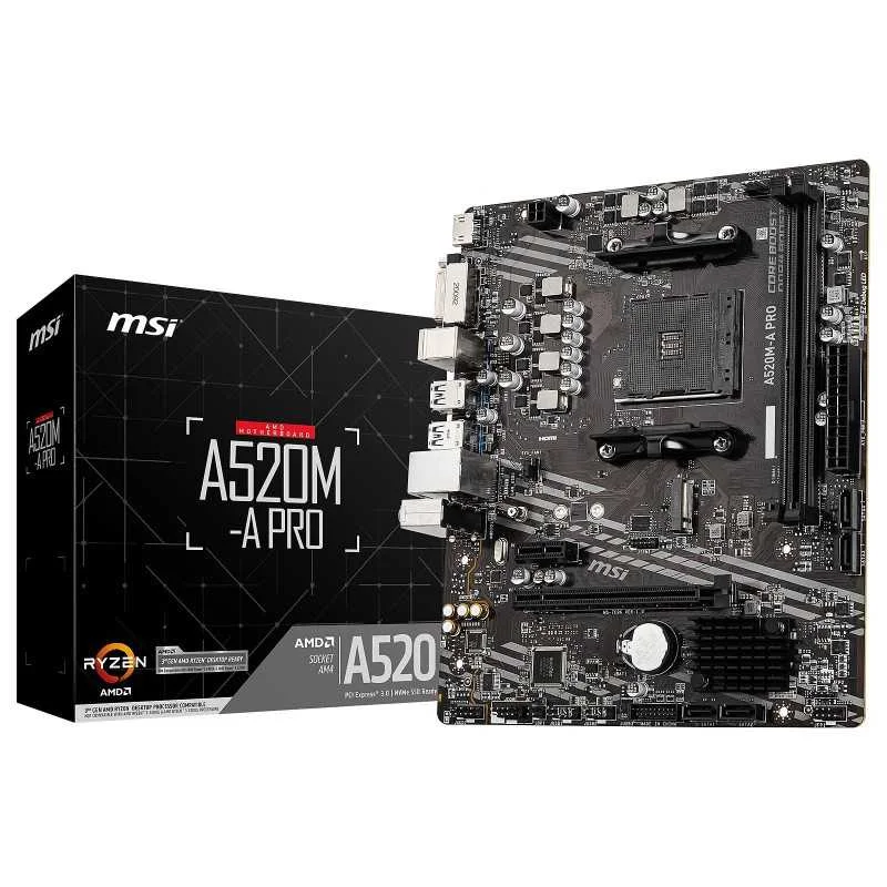 MSI A520M-A PRO | AM4 DDR4 | Budget