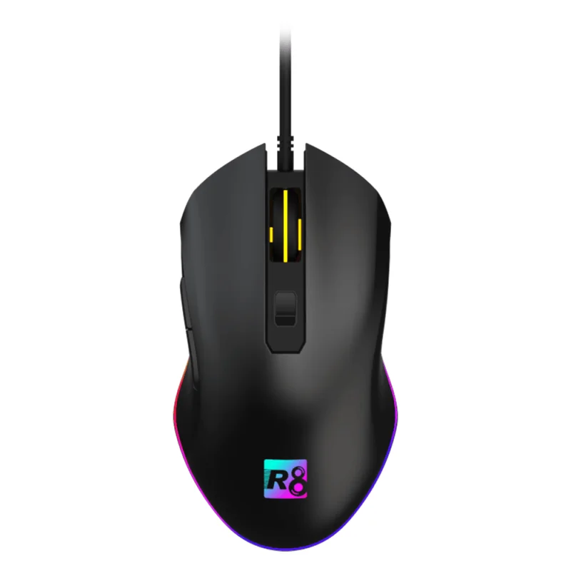 R8 RGB 1617B Noir | Filaire | 3600 DPI | Gamer