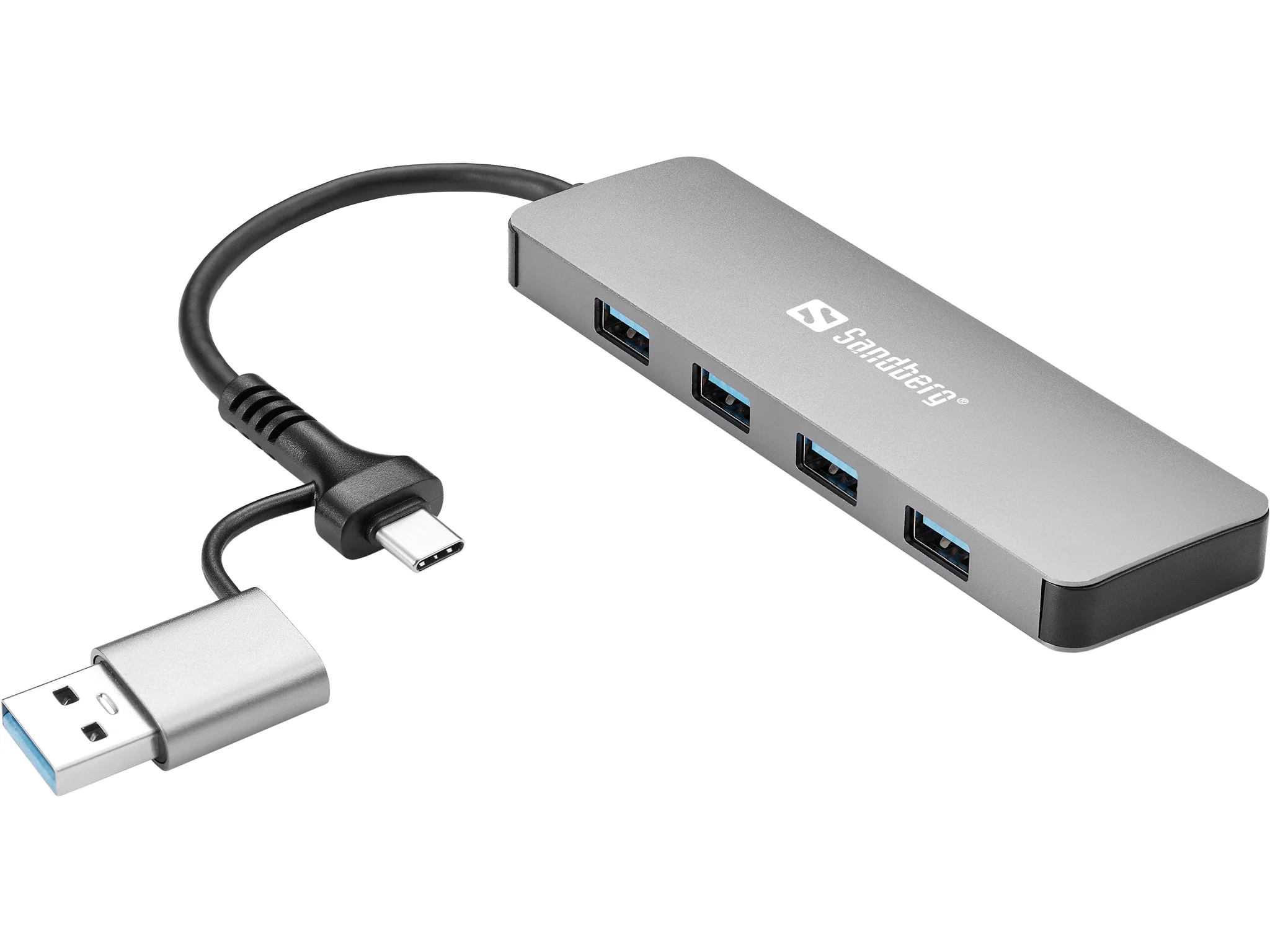Sandberg Hub USB-C/A 4 Ports USB 3.0 | Connectique