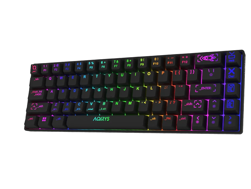 AQIRYS Mira 2.0 Noir | 65% | HaiMu Red | Tri-mode