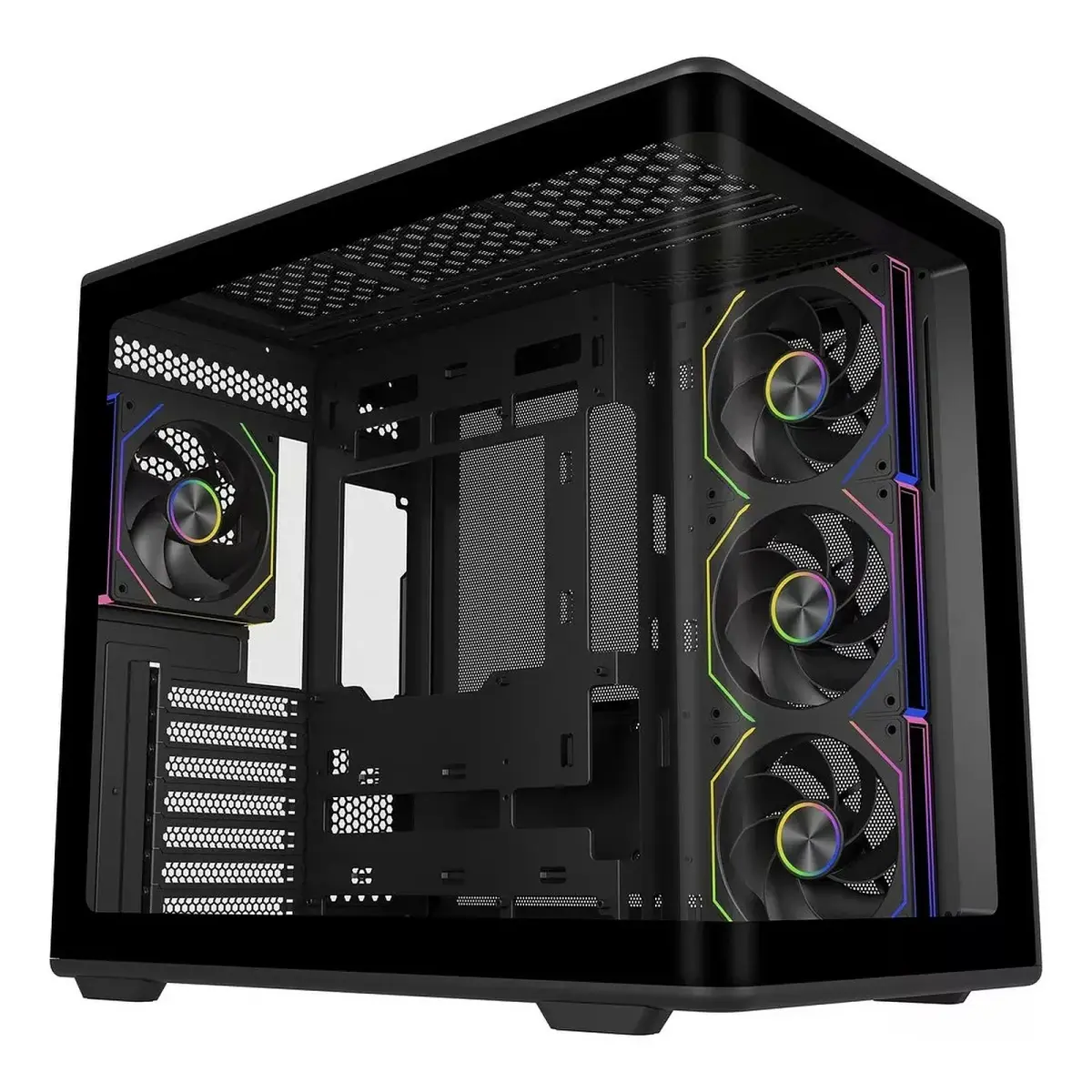Cooler Master Elite 600 Noir | 7 Fans | Setup