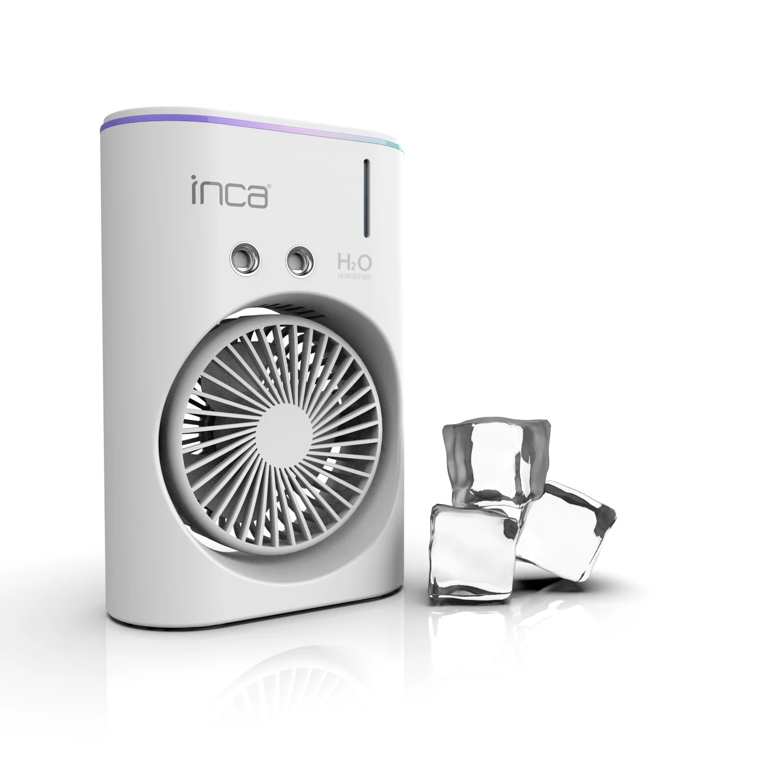 INCA FMI-10B Ventilateur Portable | Réservoir d'eau Blanc | Rechargeable