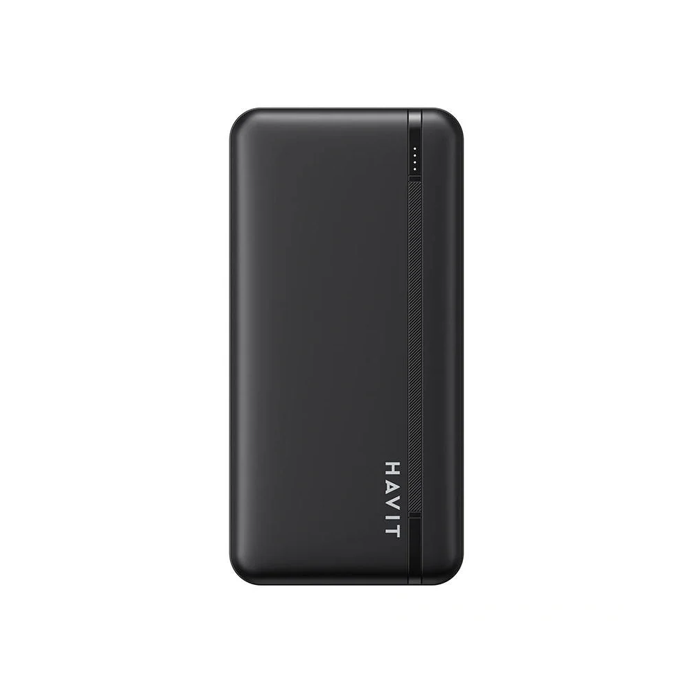 Batterie externe HAVIT PB92 noire de 20 000 mAh avec ports USB-C et USB-A
