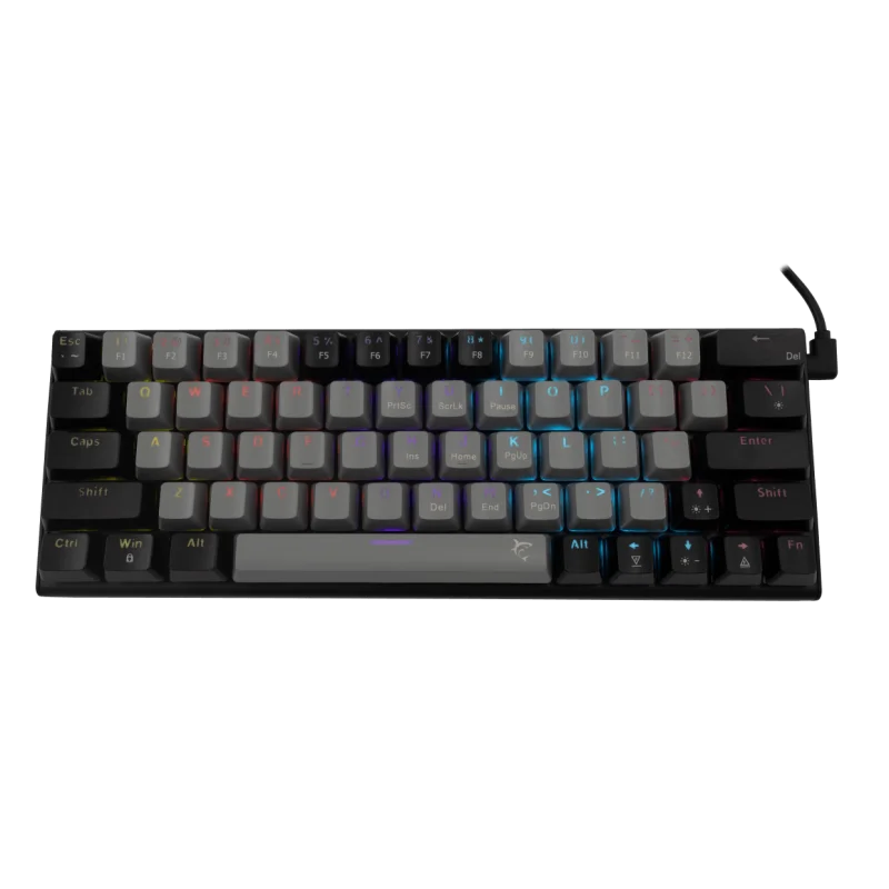 White Shark Wakizashi | 60% | Blue Switch | Gris Noir | Filaire