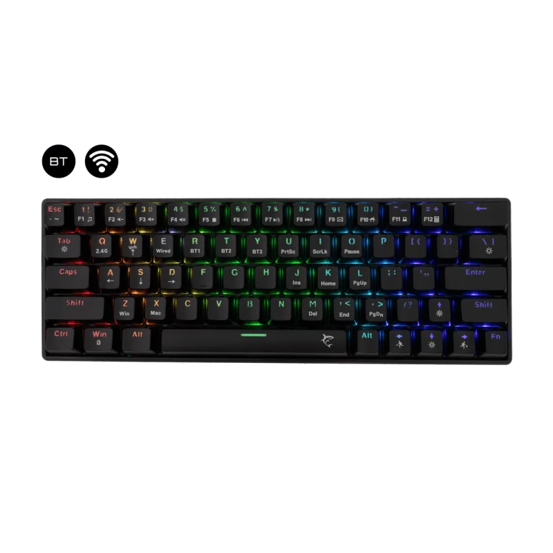 White Shark Kaiken PL Compact Red Switch Noir | E-sport