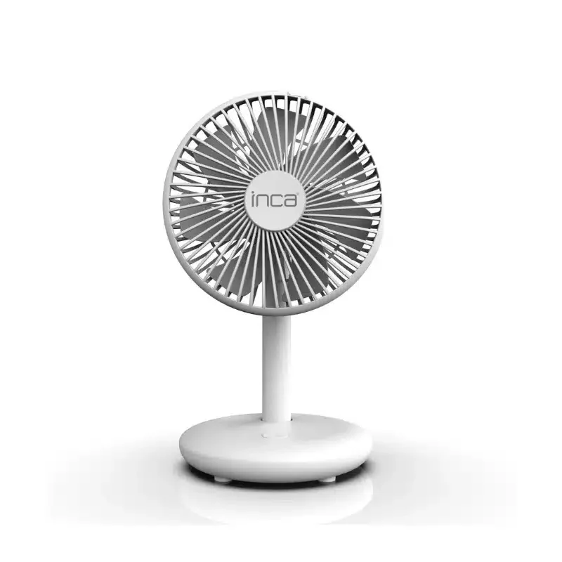 Inca IMF-14B Ventilateur Portable Blanc | Rechargeable