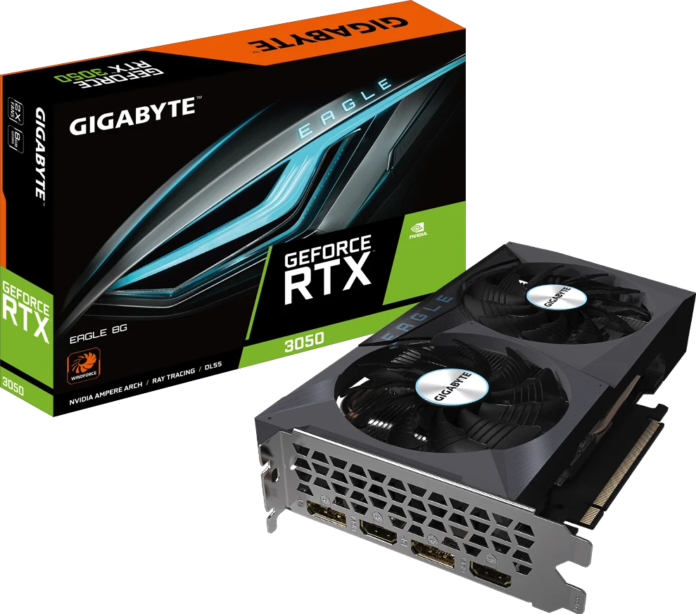 Gigabyte GeForce RTX 3050 EAGLE 8G - Carte graphique 8 Go GDDR6
