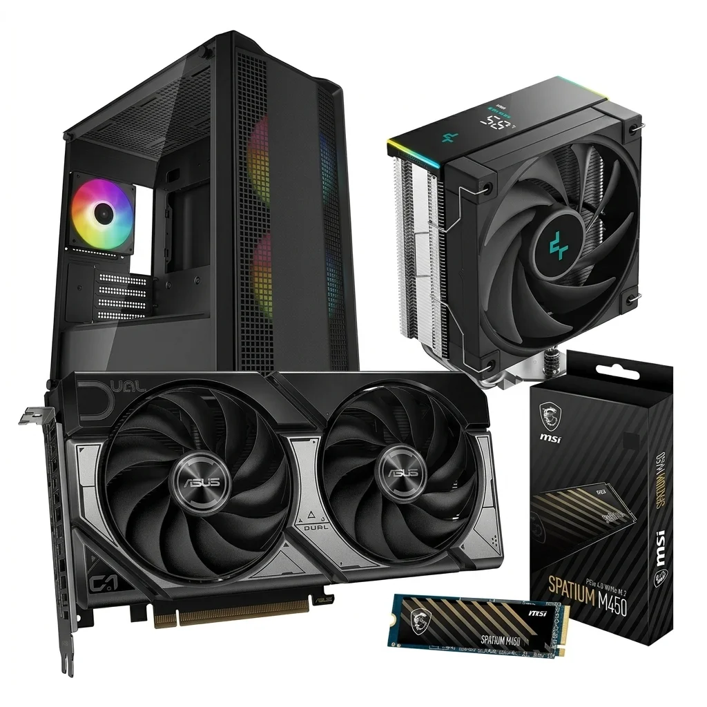 SKYMIL Level Up RTX 5060 Ti 16Go | 512Go NVMe | Noir | E-sport