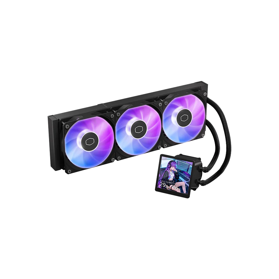 Cooler Master MasterLiquid Core LCD 360 Noir | Écran 4 pouces | 360 mm