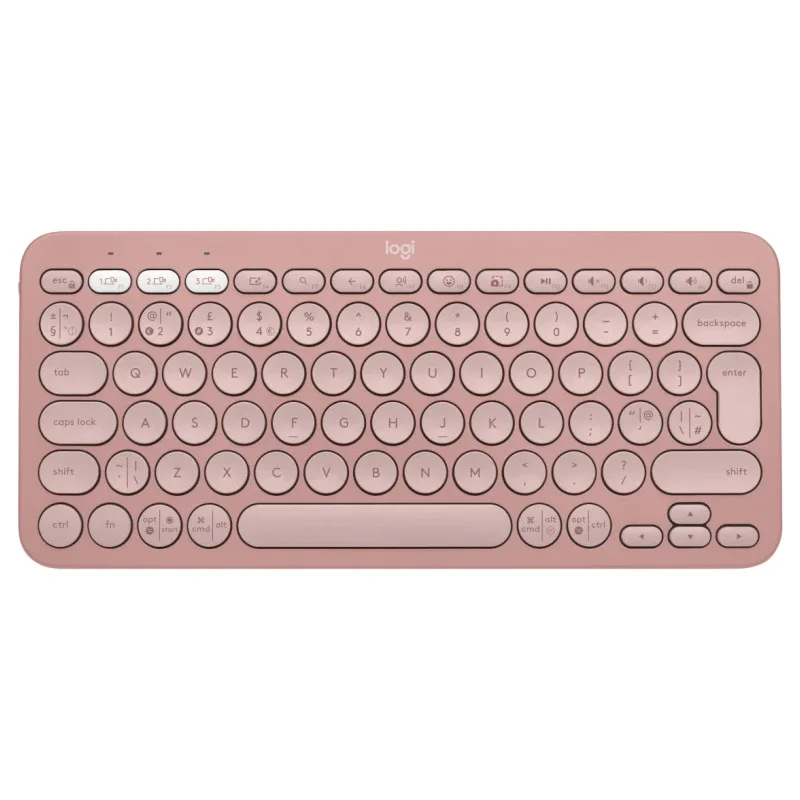 Logitech Pebble Keys 2 K380s | 75% | Mécanisme Ciseaux | Rose