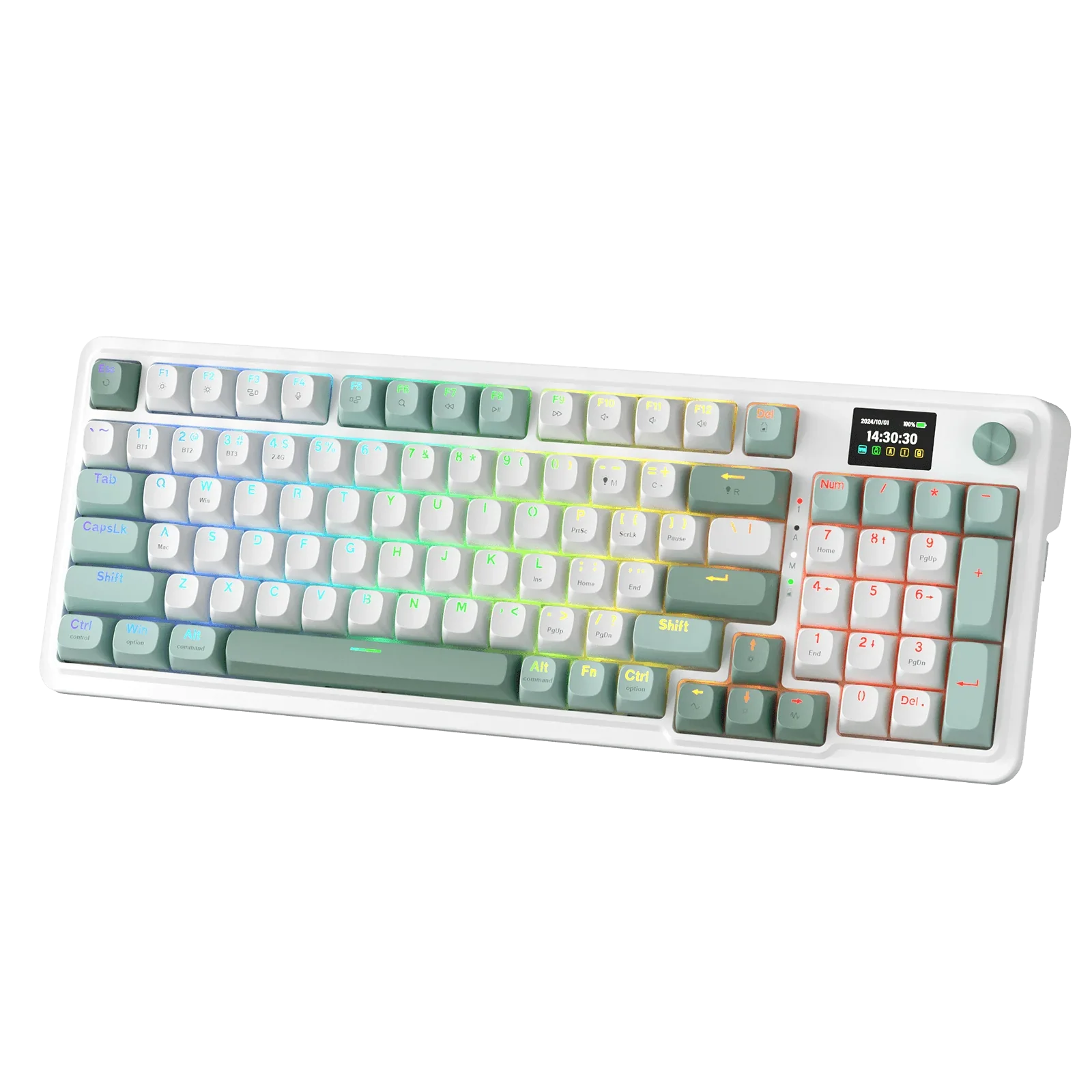 Redragon GALATIN PRO K719 | TKL | Blanc Gris Bleu | Triple Mode