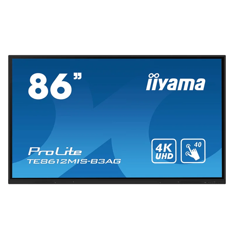 IIYAMA 86" 4K | 60Hz 8ms IPS Touch | Salle de Réunion