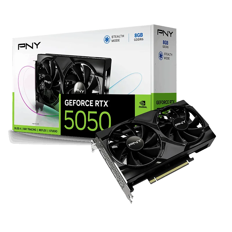 PNY RTX 5050 Dual Fan 8Go GDDR6 | DLSS 1080p