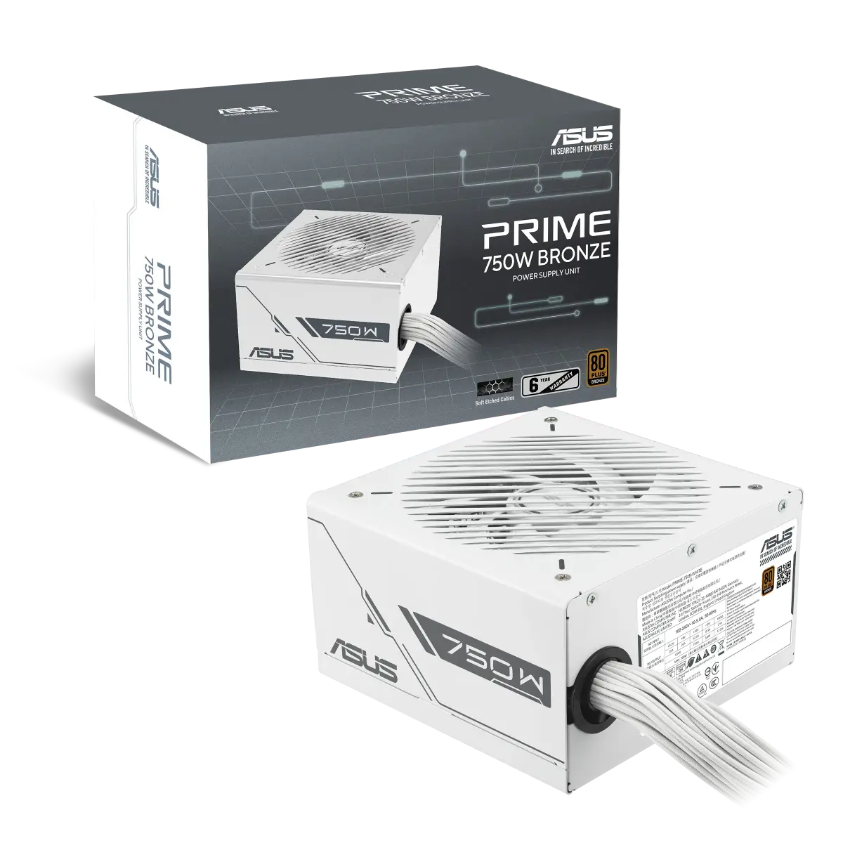 ASUS Prime 750B 750W 80+ Bronze Blanc | Fiable