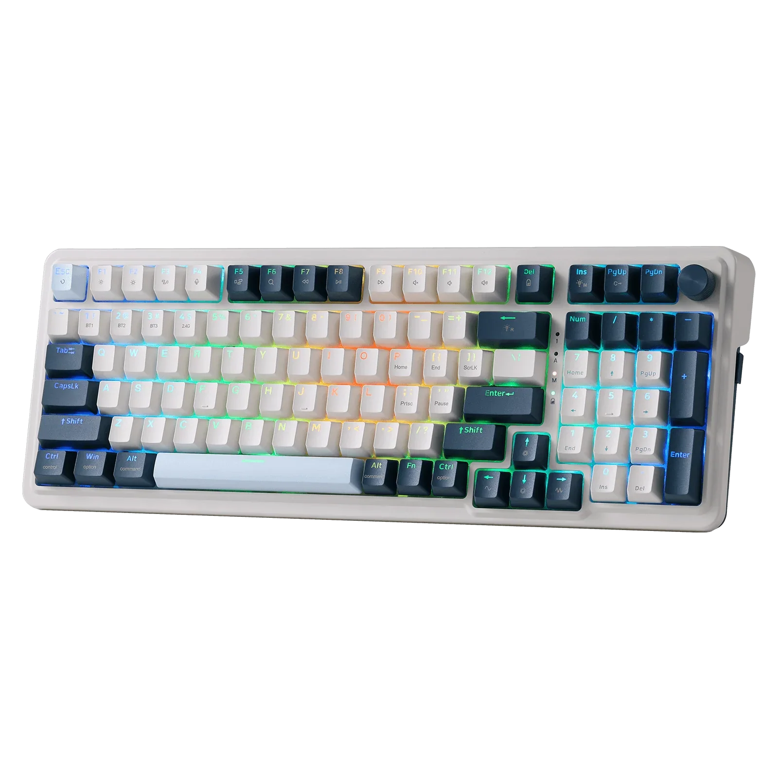 Redragon EISA PRO K686 | 98 Keys | Blanc Bleu | Triple Mode